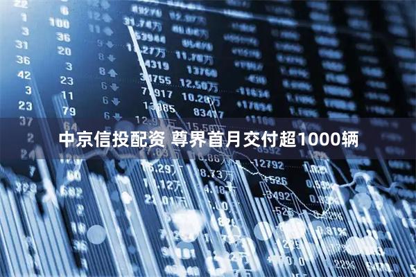 中京信投配资 尊界首月交付超1000辆